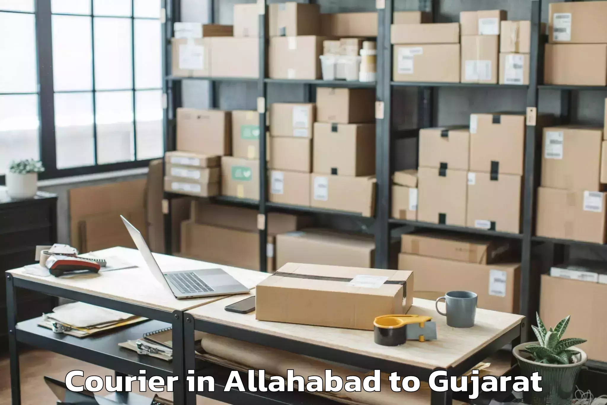 Get Allahabad to Shree Somnath Sanskrit Univers Courier